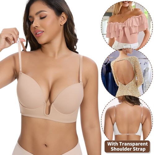 Women push bra backless - women's, up